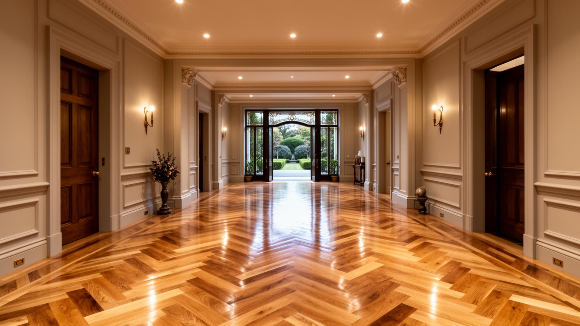 Malvern Herringbone Foyer — Pattern Flooring in Malvern